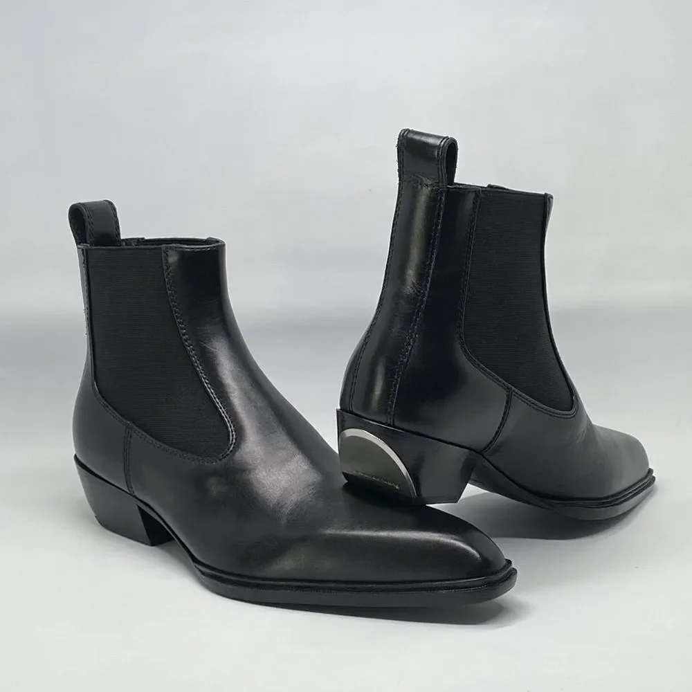 Alexander Wang Slick Pointed Toe Chelsea Boot size 37.5